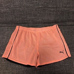 Girls PUMA Athletic Shorts.